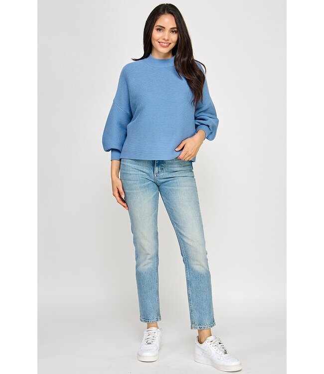 Not Your Casual Mock Neck Top