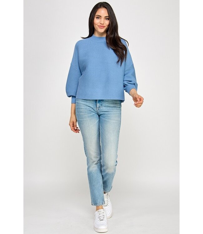 Not Your Casual Mock Neck Top