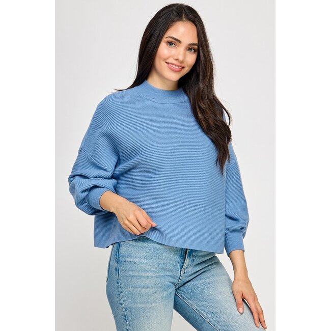 Not Your Casual Mock Neck Top