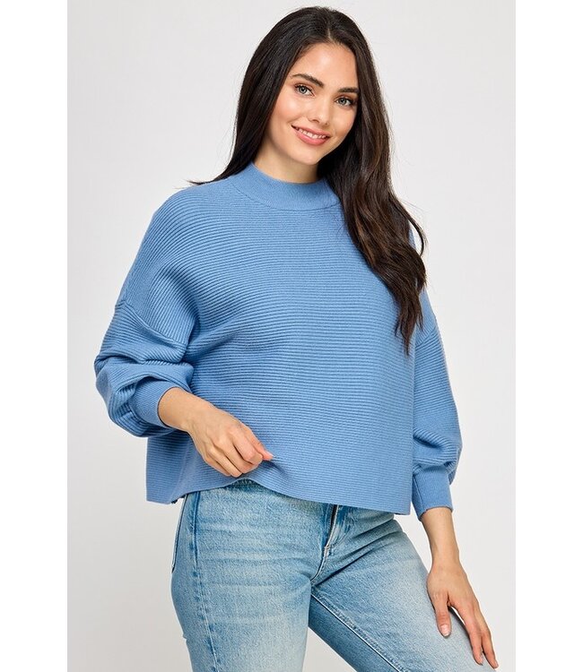Not Your Casual Mock Neck Top