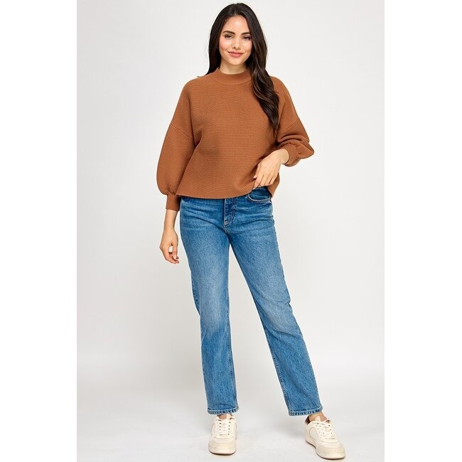 Not Your Casual Mock Neck Top