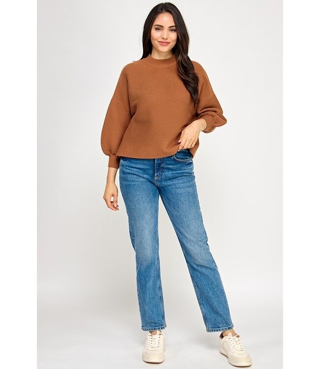 Not Your Casual Mock Neck Top