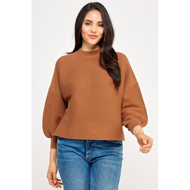 Not Your Casual Mock Neck Top