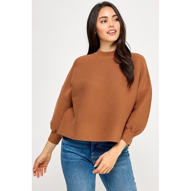 Not Your Casual Mock Neck Top