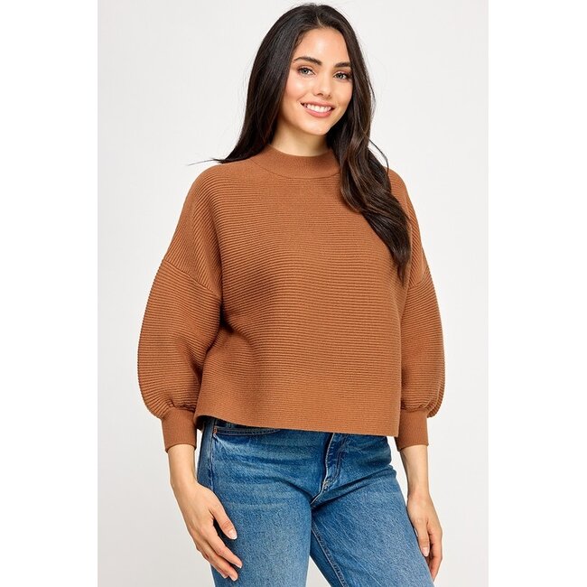 Not Your Casual Mock Neck Top