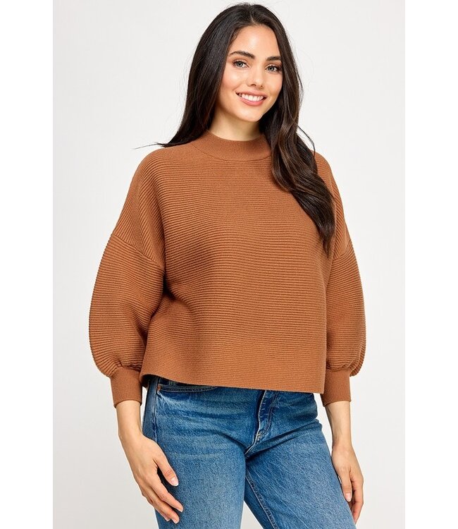 Not Your Casual Mock Neck Top
