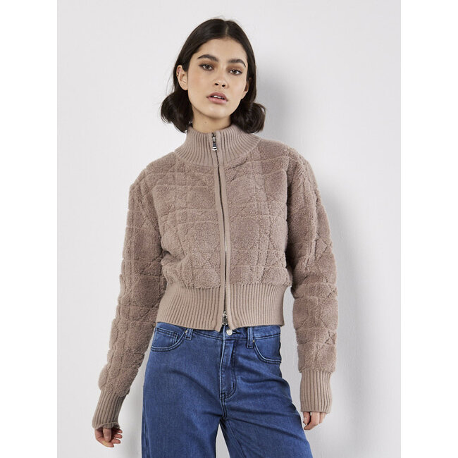 Everyday Rib Edge Zip Cardi