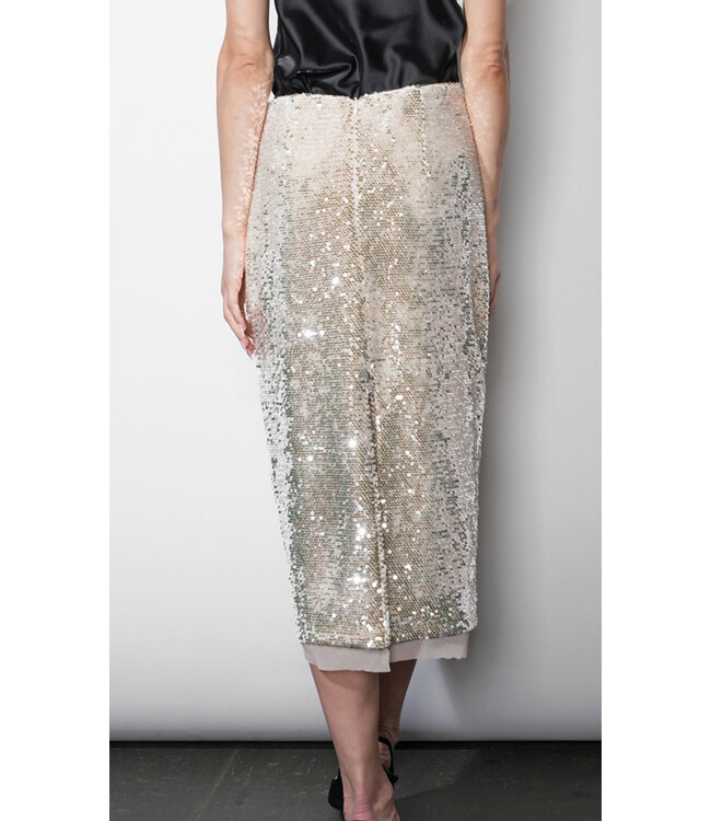 Greylin Gianna Velvet Midi Skirt