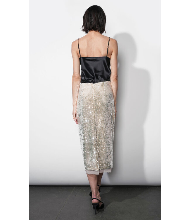 Greylin Gianna Velvet Midi Skirt