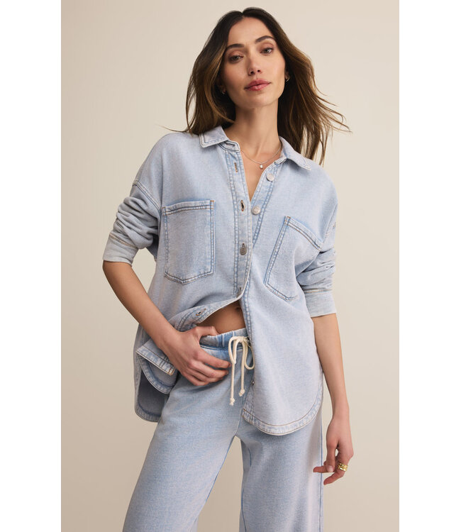 Z Supply All Day Knit Denim Jacket