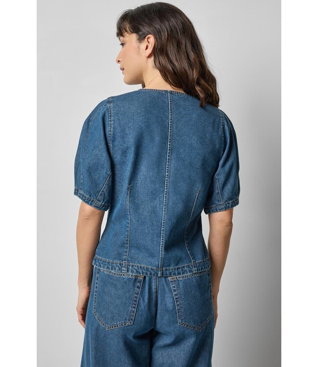 Lilla P Full Sleeve Seamed Top