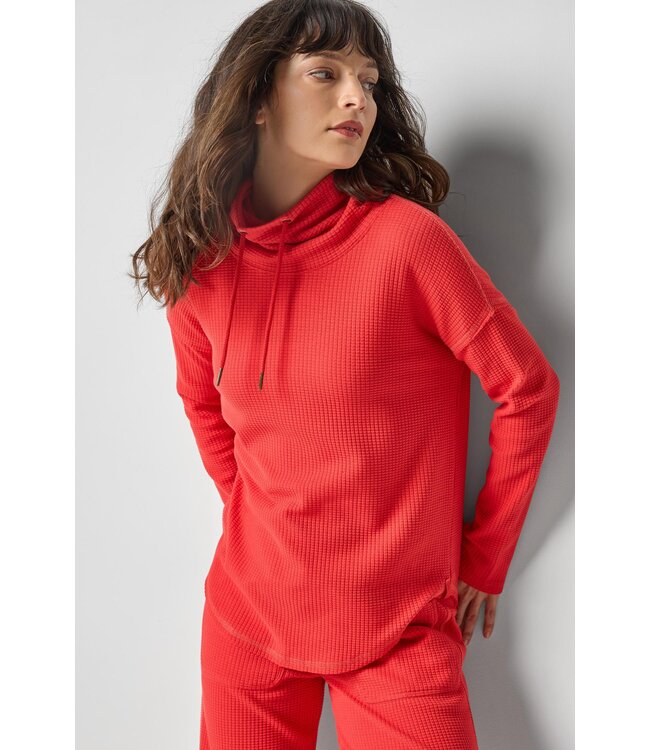 Lilla P Round Hem Mock Neck