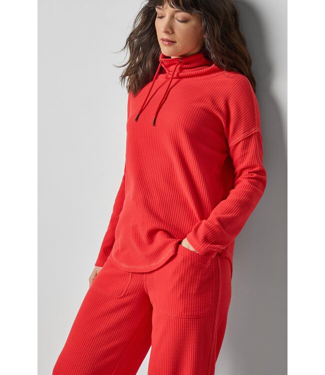 Lilla P Round Hem Mock Neck