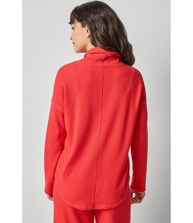 Lilla P Round Hem Mock Neck