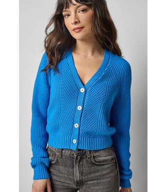 Lilla P Shrunken V-Neck Cardigan