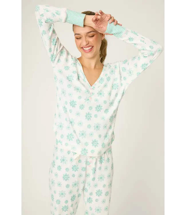 PJ Salvage Snowflake Wishes L/S Top