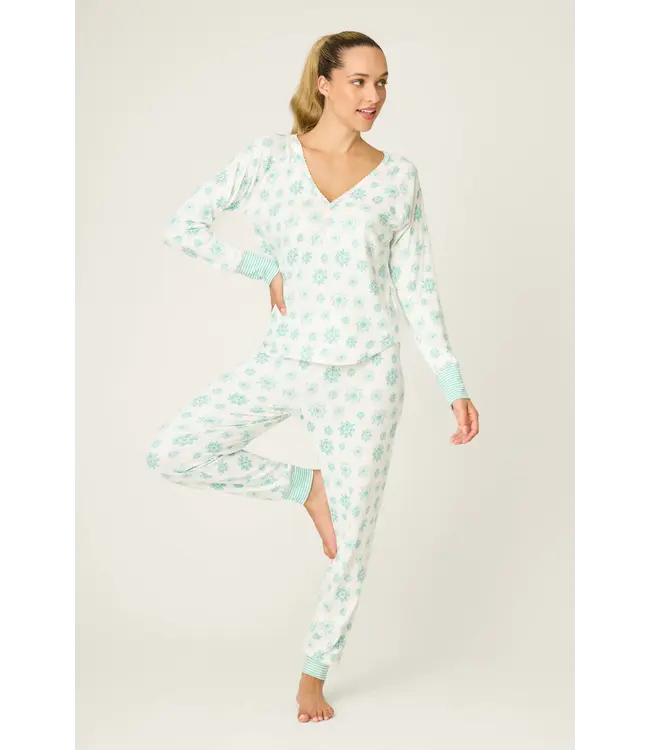 PJ Salvage Snowflake Wishes L/S Top