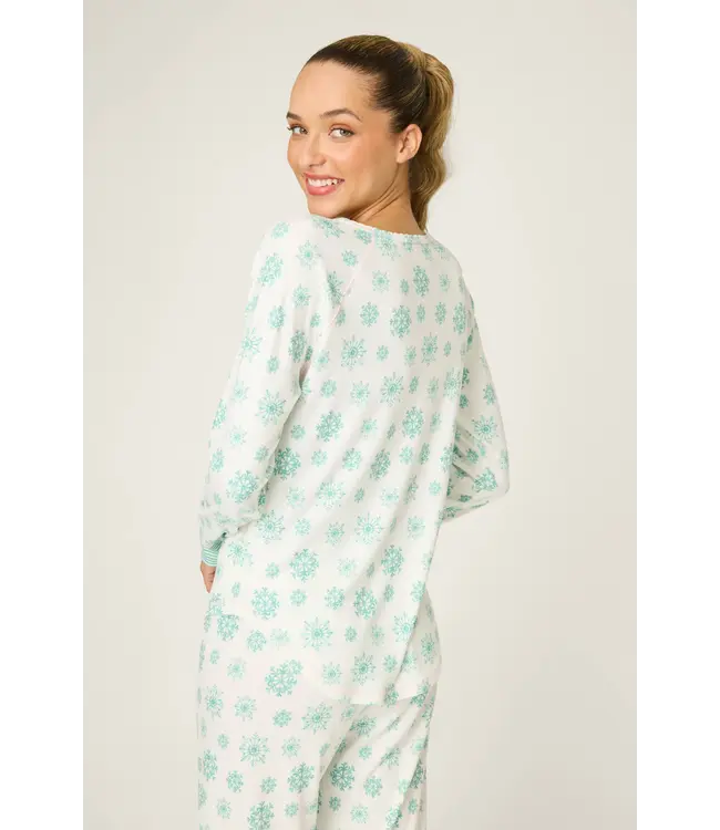 PJ Salvage Snowflake Wishes L/S Top