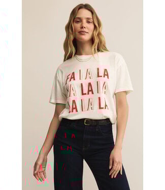 Z Supply Falalala Boyfriend Tee