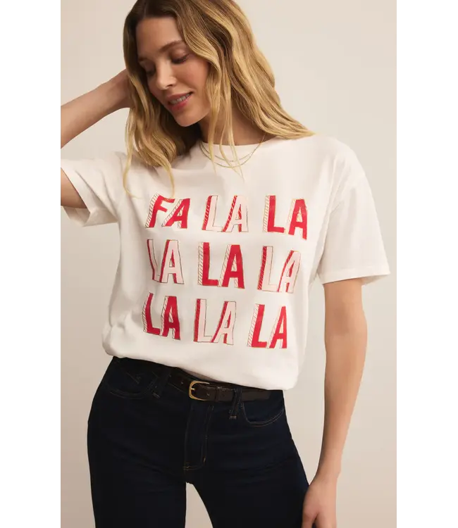 Z Supply Falalala Boyfriend Tee