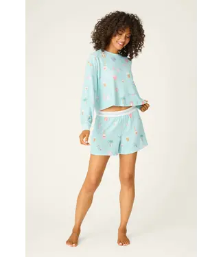 PJ Salvage Boyfriend Boxer Short Set