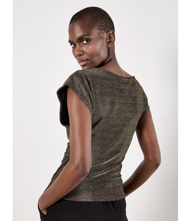 Sparkle Talks Wrap Top