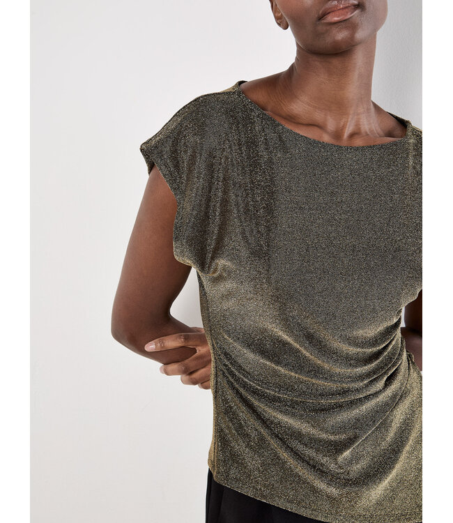 Sparkle Talks Wrap Top