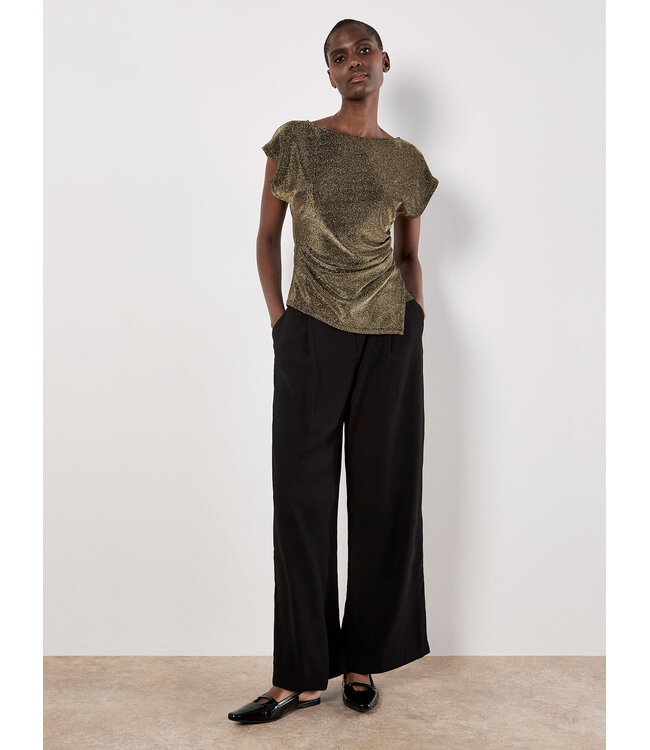 Sparkle Talks Wrap Top