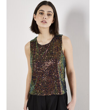 All Over Sequin Shell Tank