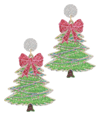 Festival of the Trees Acrylic Earring
