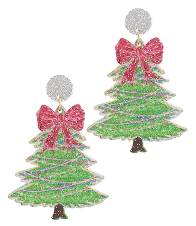 Festival of the Trees Acrylic Earring