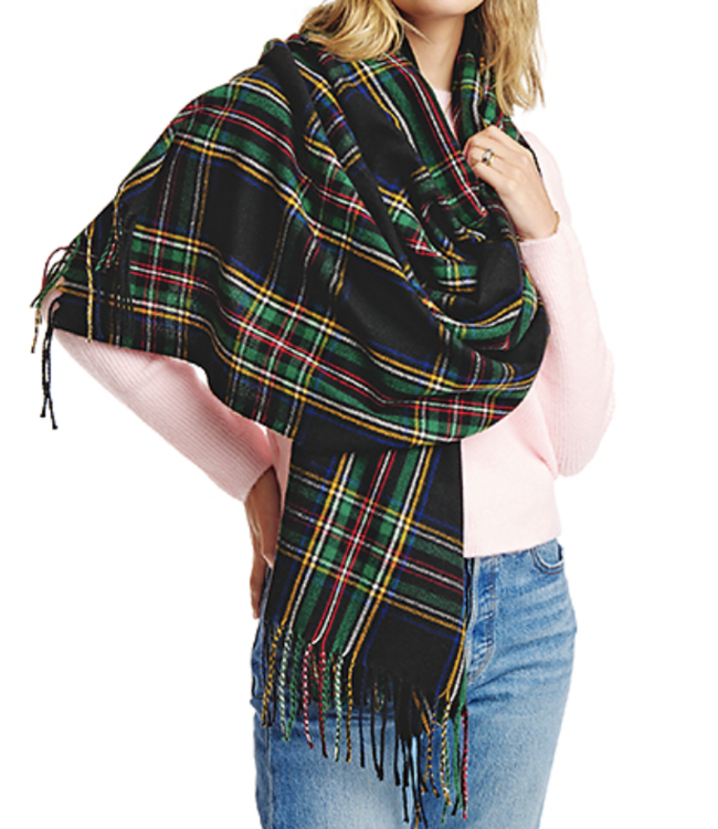 Plaid Party Oblong Scarf