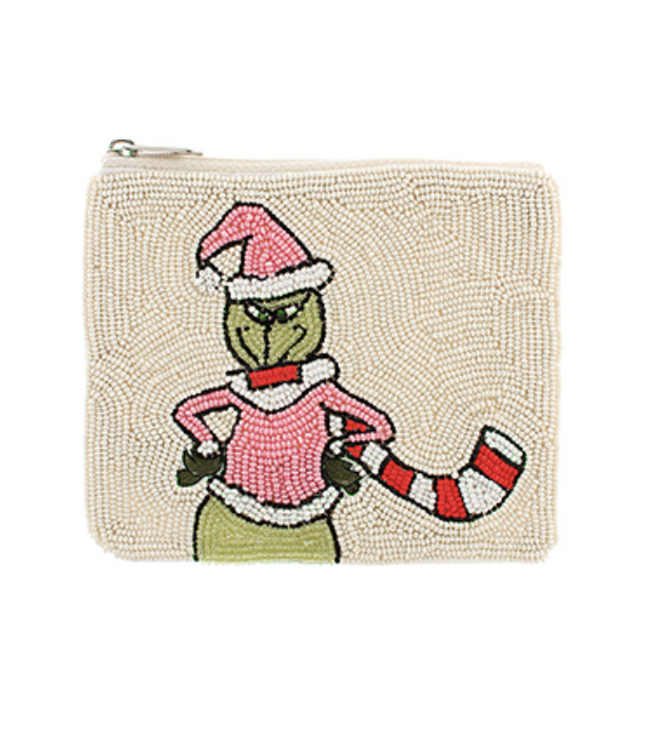 Grinch Santa Coin Purse