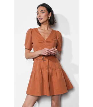 Greylin Hayden Belted Flare Dress