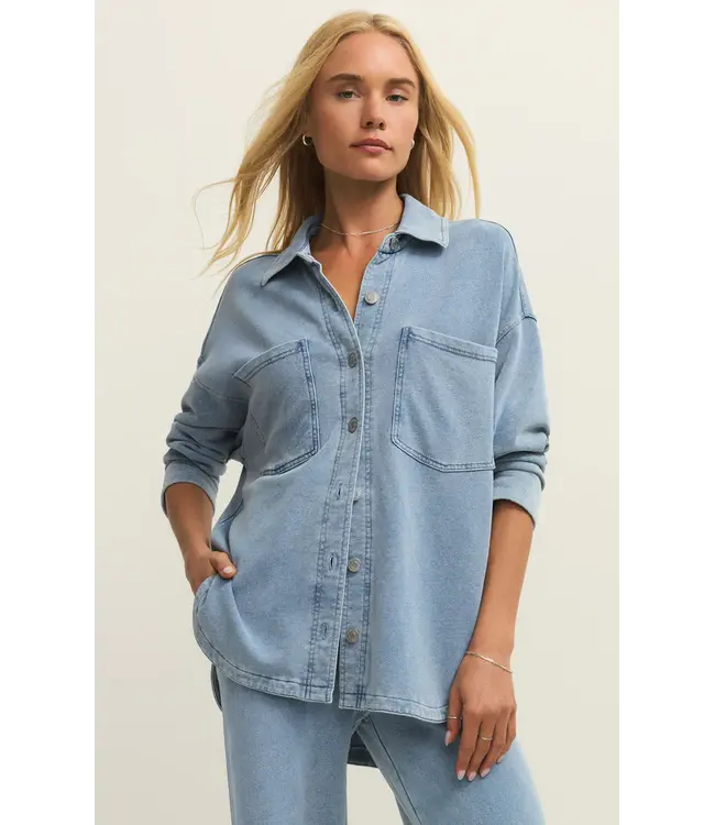 Z Supply All Day Knit Denim Jacket