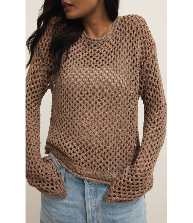 Z Supply Cala Shimmer Crochet Sweater