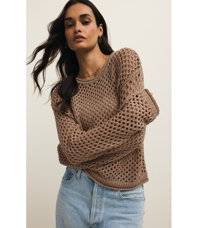 Z Supply Cala Shimmer Crochet Sweater
