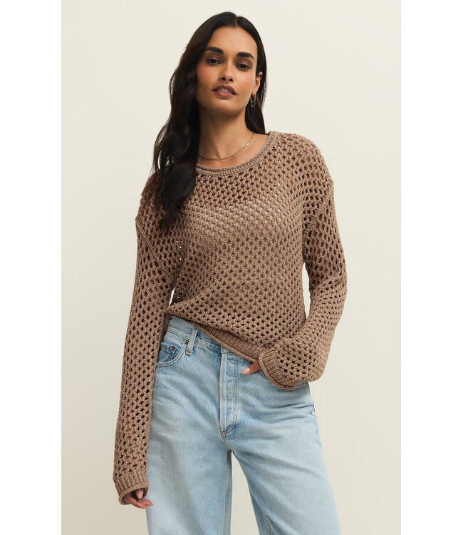 Z Supply Cala Shimmer Crochet Sweater