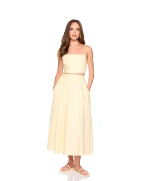 Susana Monaco Poplin Midi Skirt