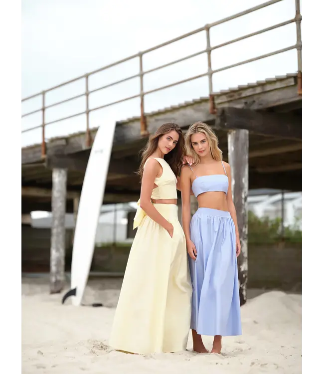 Susana Monaco Poplin Midi Skirt