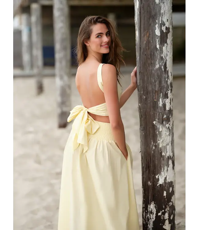 Susana Monaco Poplin Open Back Tank Tie Top