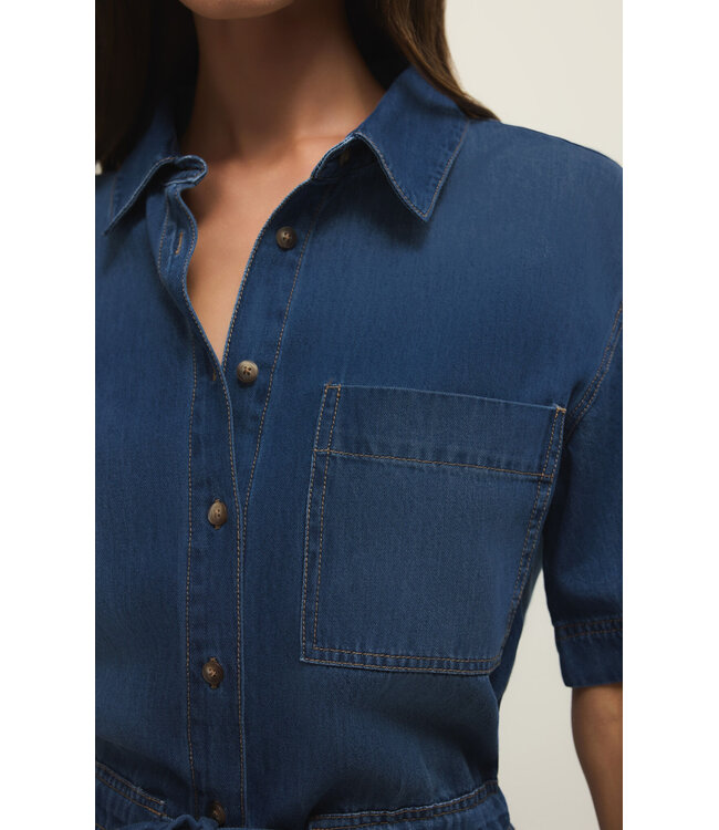 Z Supply Elsie Denim Jumpsuit