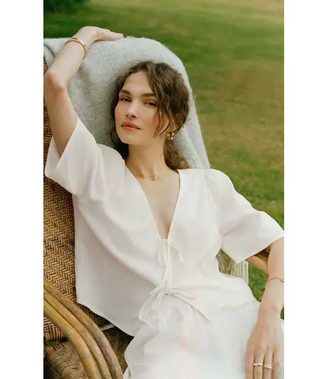 Z Supply La Belle Linen Top