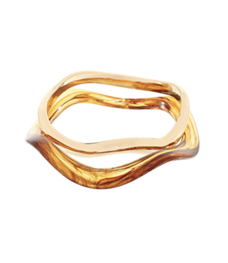 Row Wavy Bangle