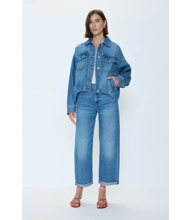 Pistola Donny Rolled Hem Boyfriend Jean