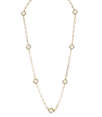 Clover Station Long Necklace