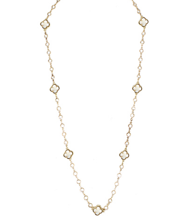 Clover Station Long Necklace