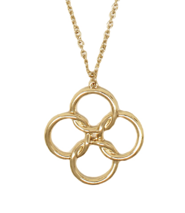 Twisted Clover Long Necklace