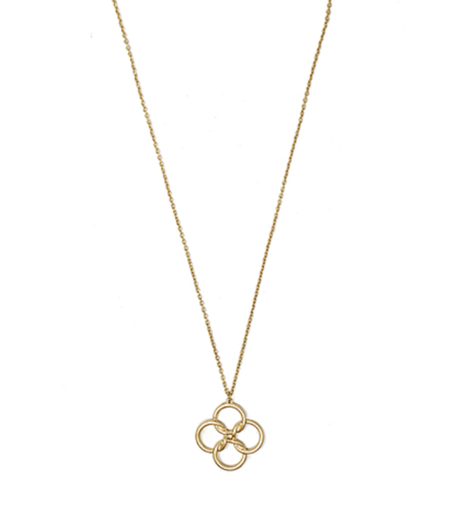 Twisted Clover Long Necklace