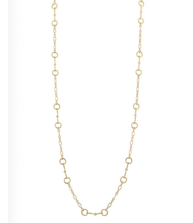 Horsebit Station Long Necklace